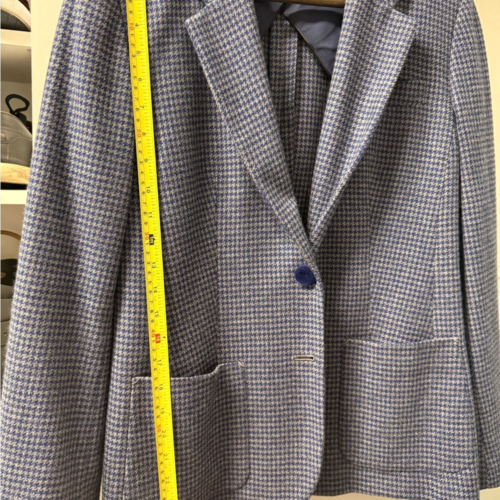 Kiton Blue and Gray Checkered Jacket - Picture 7 of 7